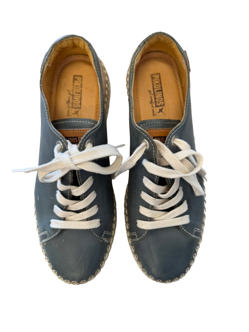 PIKOLINOS Mesina Sapphire Leather Sneakers Size 39 / Size 8-8.5 - Picture 10 of 10